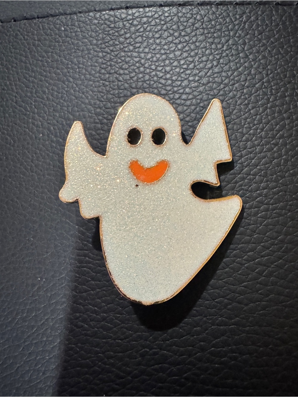 Halloween 🎃 Glitter Ghost Pin - White Halloween Accessory